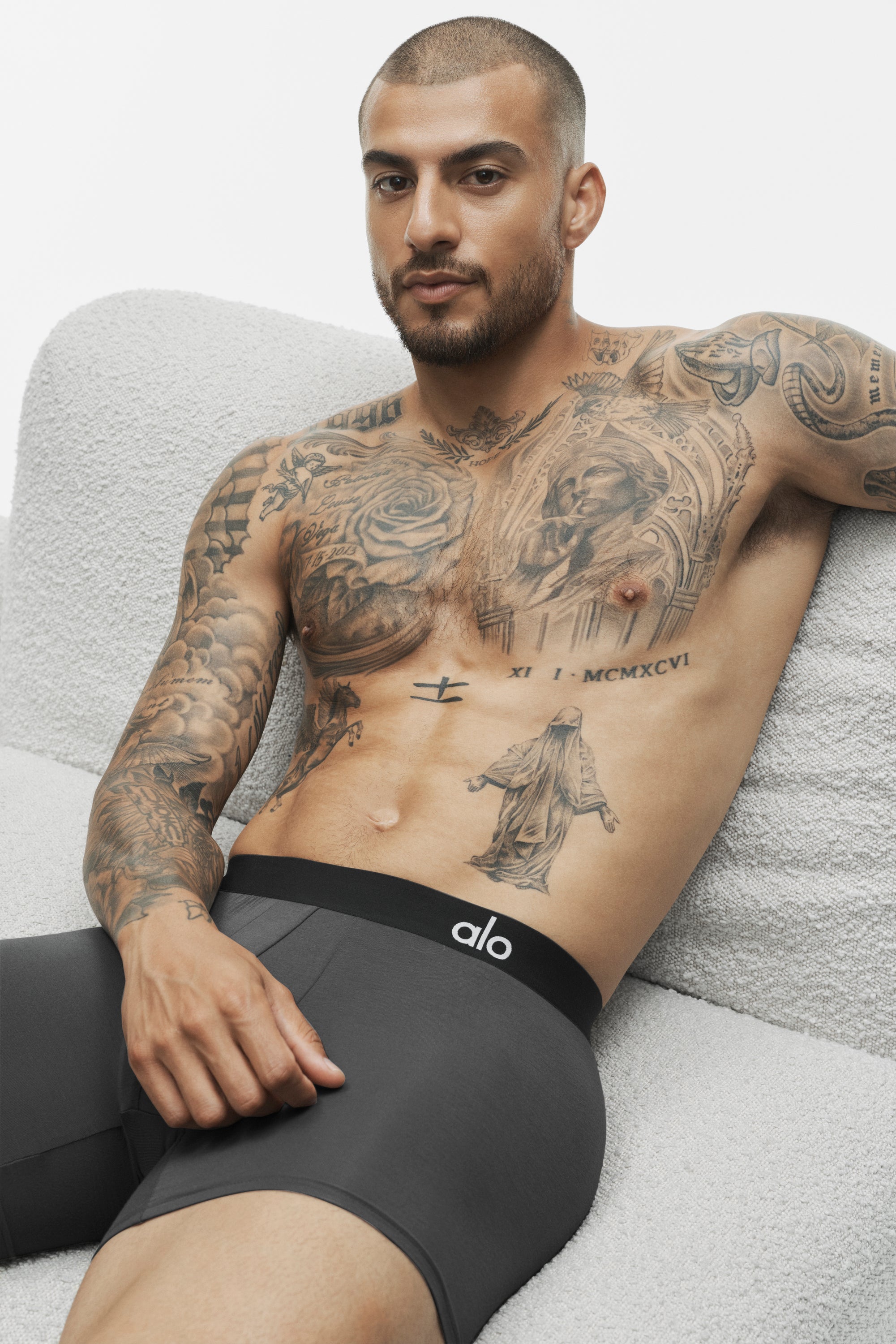 Alo Yoga Day And Night Boxer Brief - Anthracite