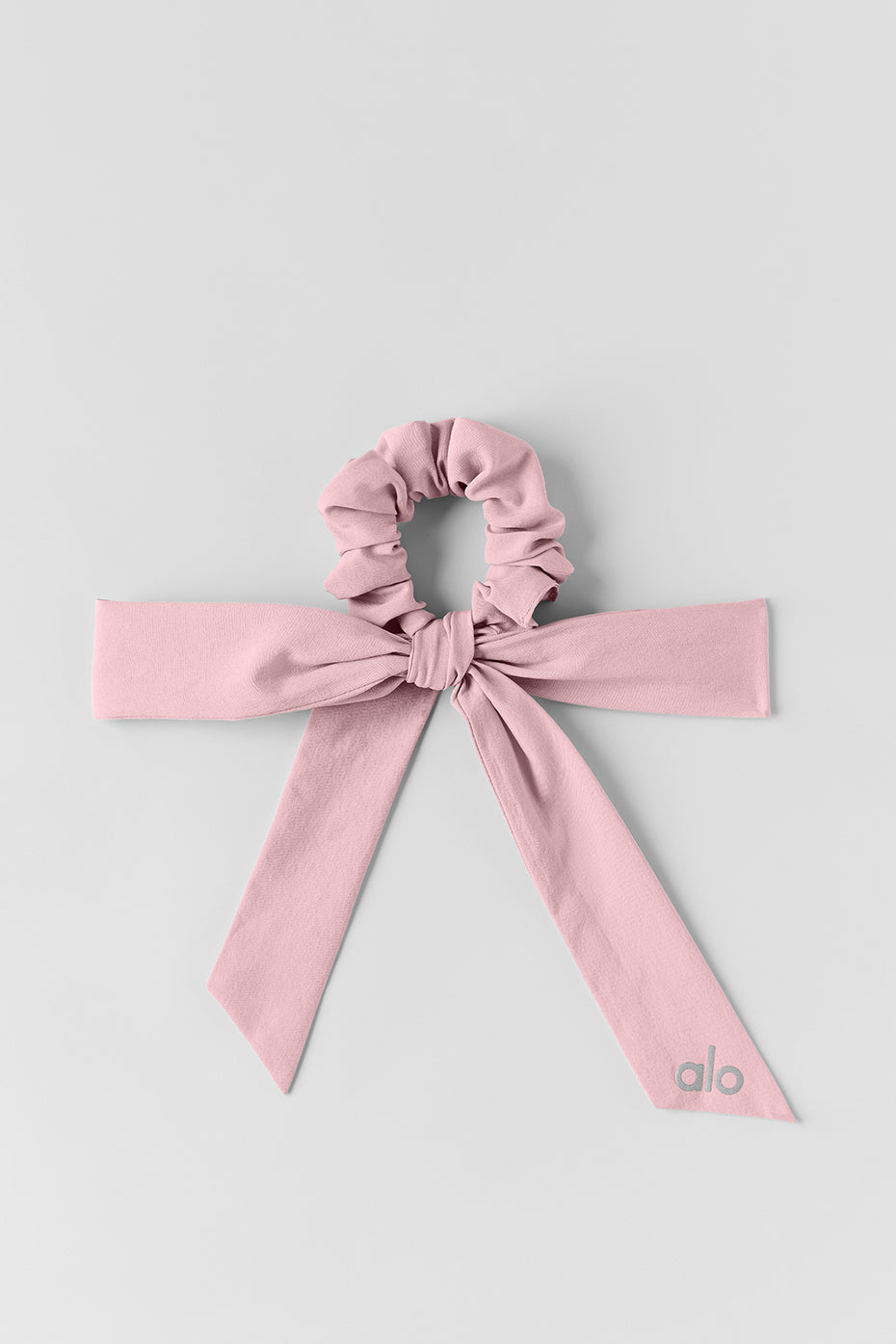 Alo Yoga Love Knots Tie Scrunchie - Vintage Pink