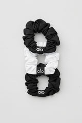 Alo Yoga Fresh Mini Scrunchie (3-Pack) - Black/White