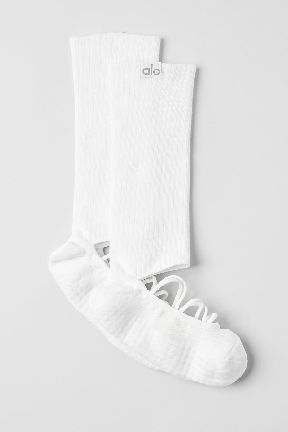 Alo Yoga Women's Strappy Siren Grip Sock - White
