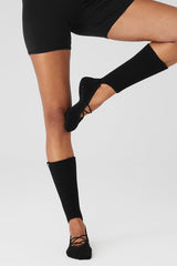 Alo Yoga Women's Strappy Siren Grip Sock - Black
