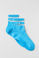 Alo Yoga Women's Pulse Grip Sock - Azure Blue