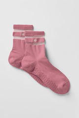 Alo Yoga Women's Pulse Grip Sock - Pink Wild Rose