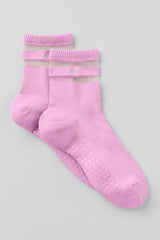 Alo Yoga Women's Pulse Grip Sock - Candy Heart Pink