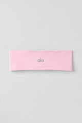 Alo Yoga Performance Conquer Headband - Pink Marshmallow