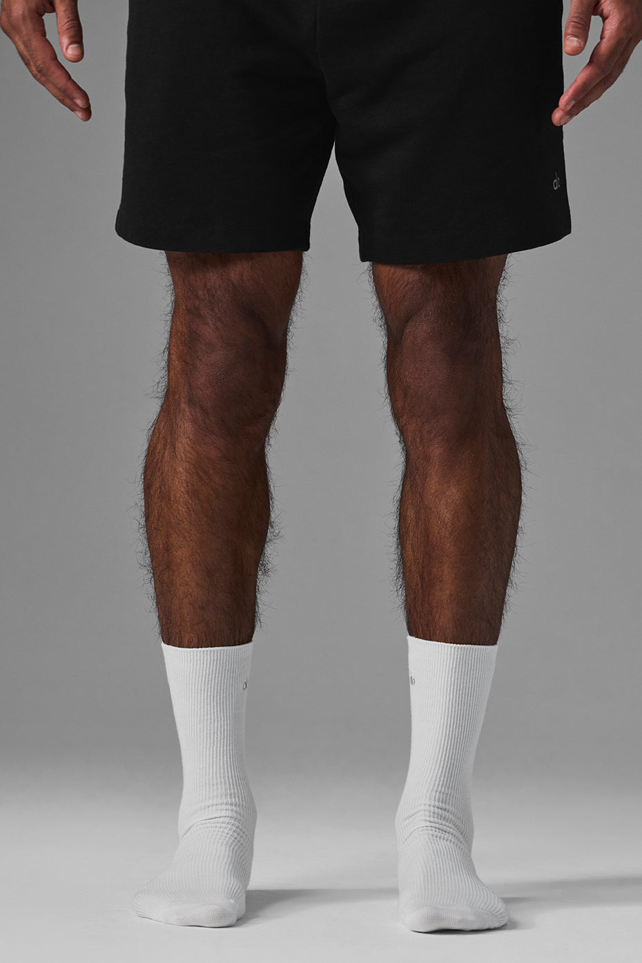 Alo Yoga Unisex Half-Crew Understated Sock - White