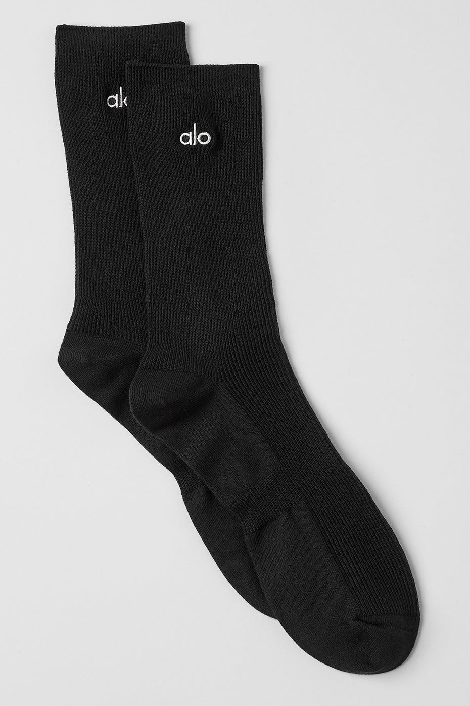 Alo Yoga Unisex Half-Crew Understated Sock - Black