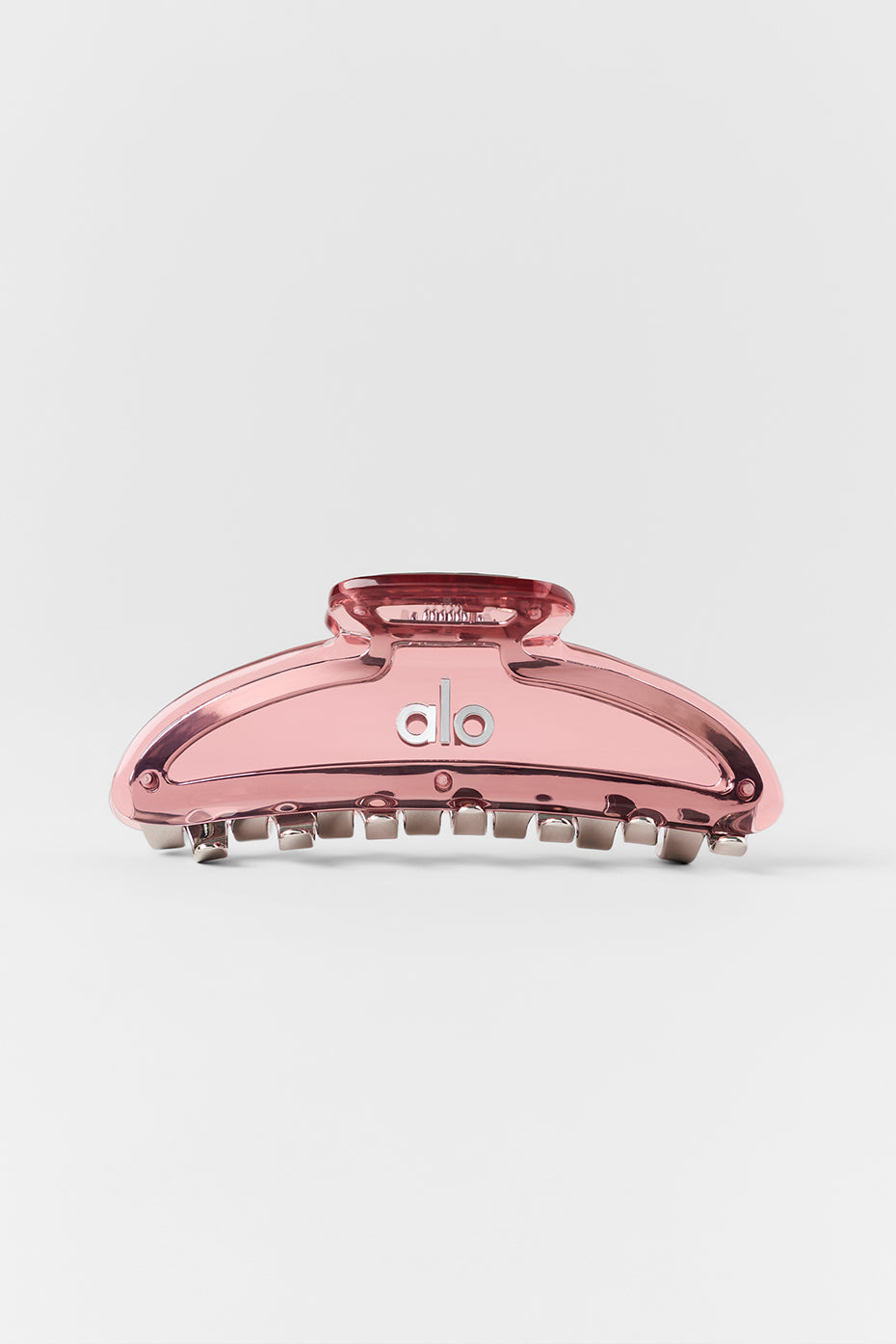 Alo Yoga Acrylic Illusion Claw Clip - Vintage Pink/Chrome