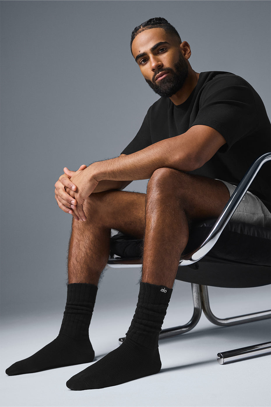 Alo Yoga Unisex Scrunch Sock - Black