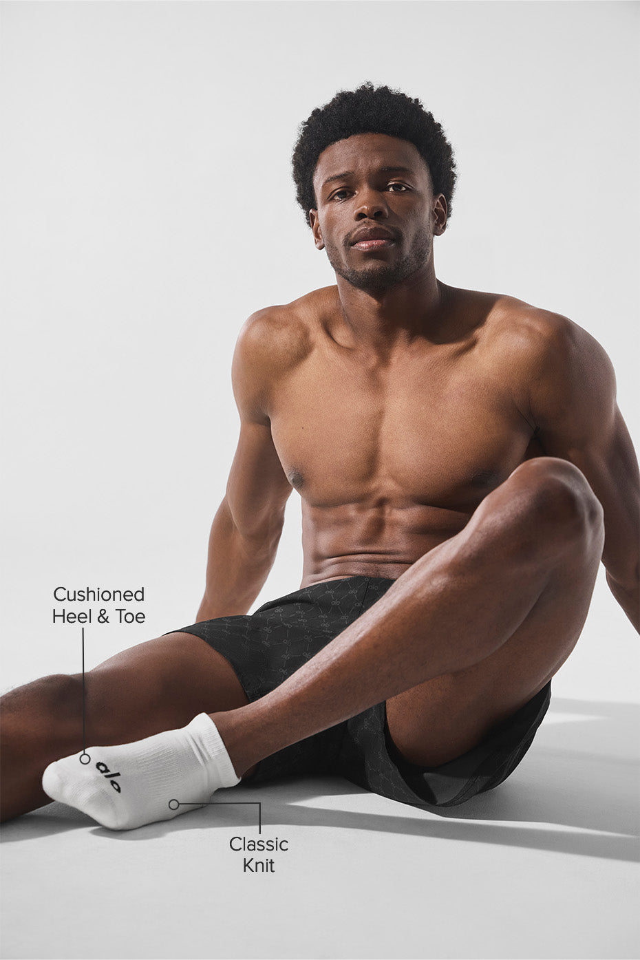Alo Yoga Unisex Street Sock - Black/White