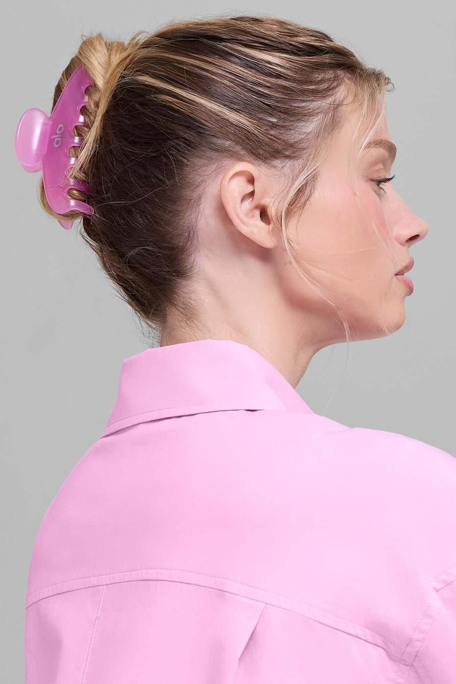 Alo Yoga Effortless Claw Clip (2-Pack) - Candy Heart Pink/Bright Red