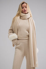Alo Yoga Courchevel Cashmere Scarf - Birch Heather