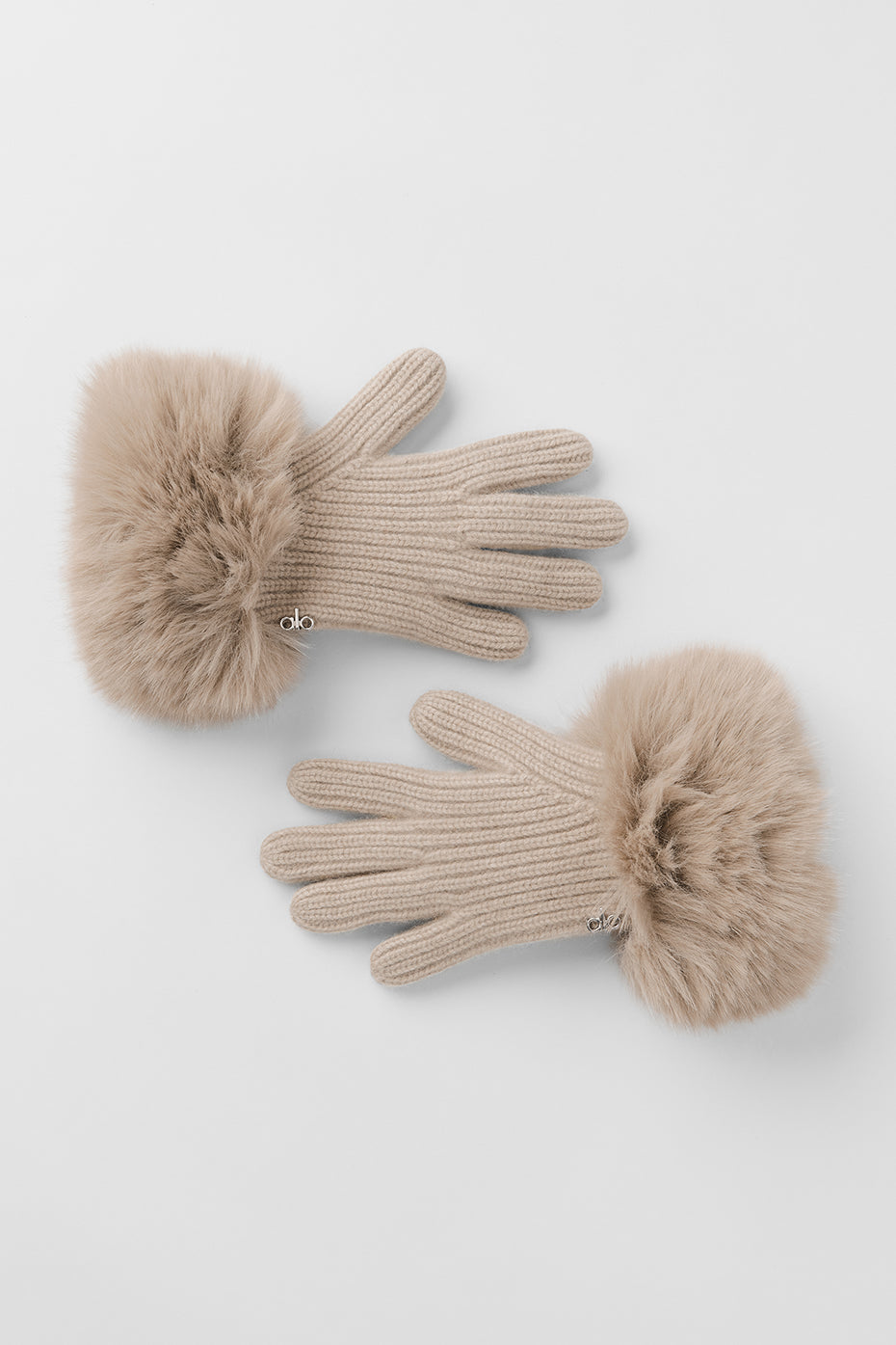 Alo Yoga Courchevel Cashmere Gloves - Oat Heather