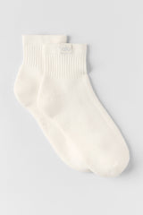 Alo Yoga Quarter Crew Street Sock - Ivory