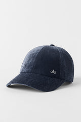 Alo Yoga Velvet Off-Duty Cap - Navy