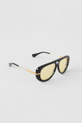 Alo Yoga ALO Aviator Sunglasses - Black/Yellow