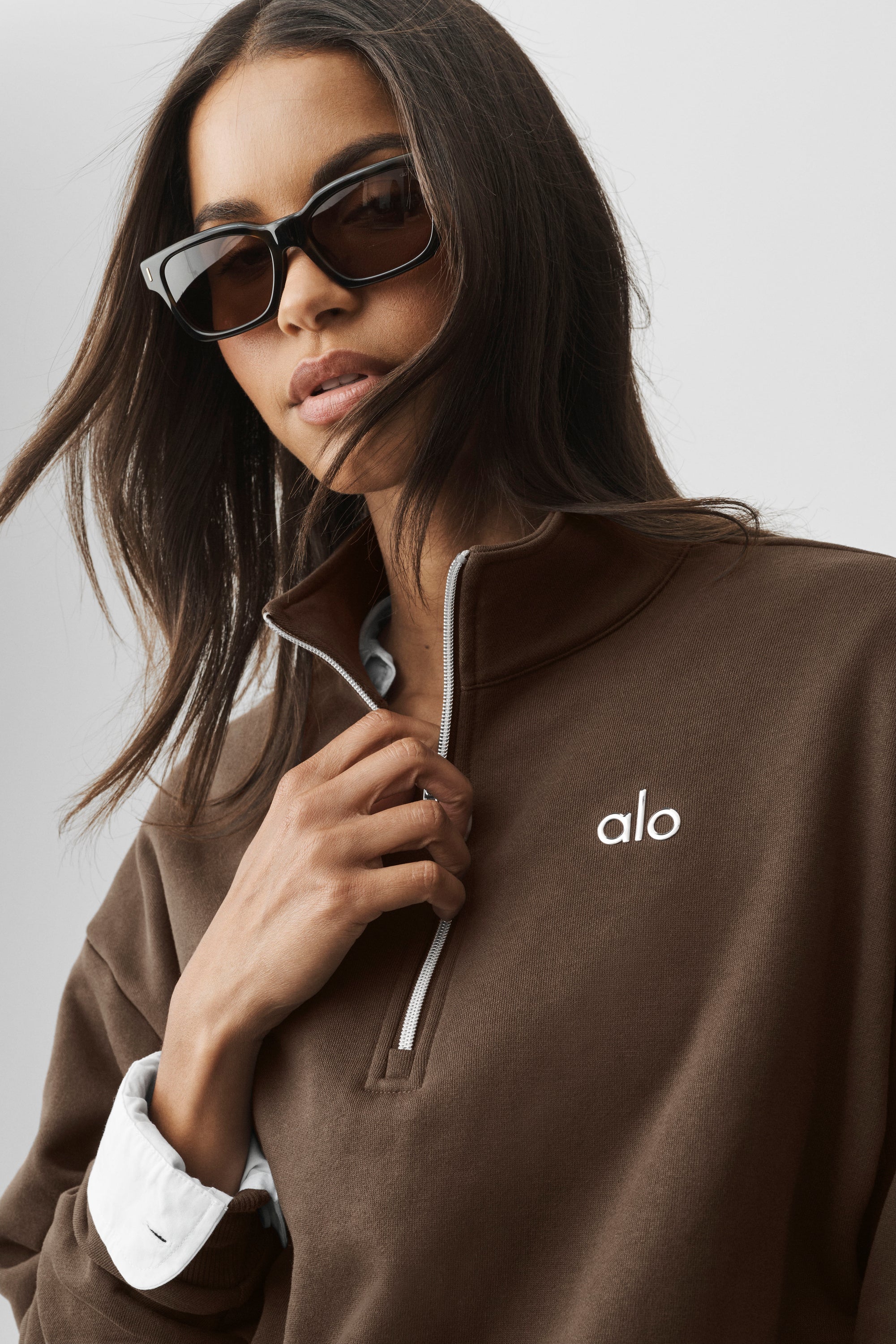 Alo Yoga ALO Rectangle Sunglasses - Tortoise