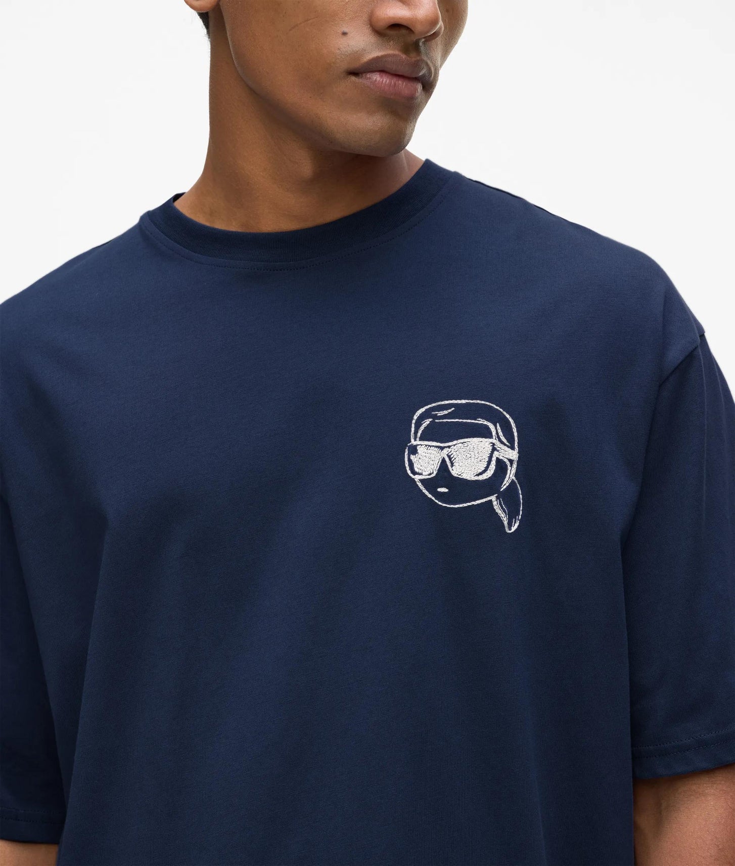 Karl Lagerfeld Ikon T-Shirt Medieval Blue