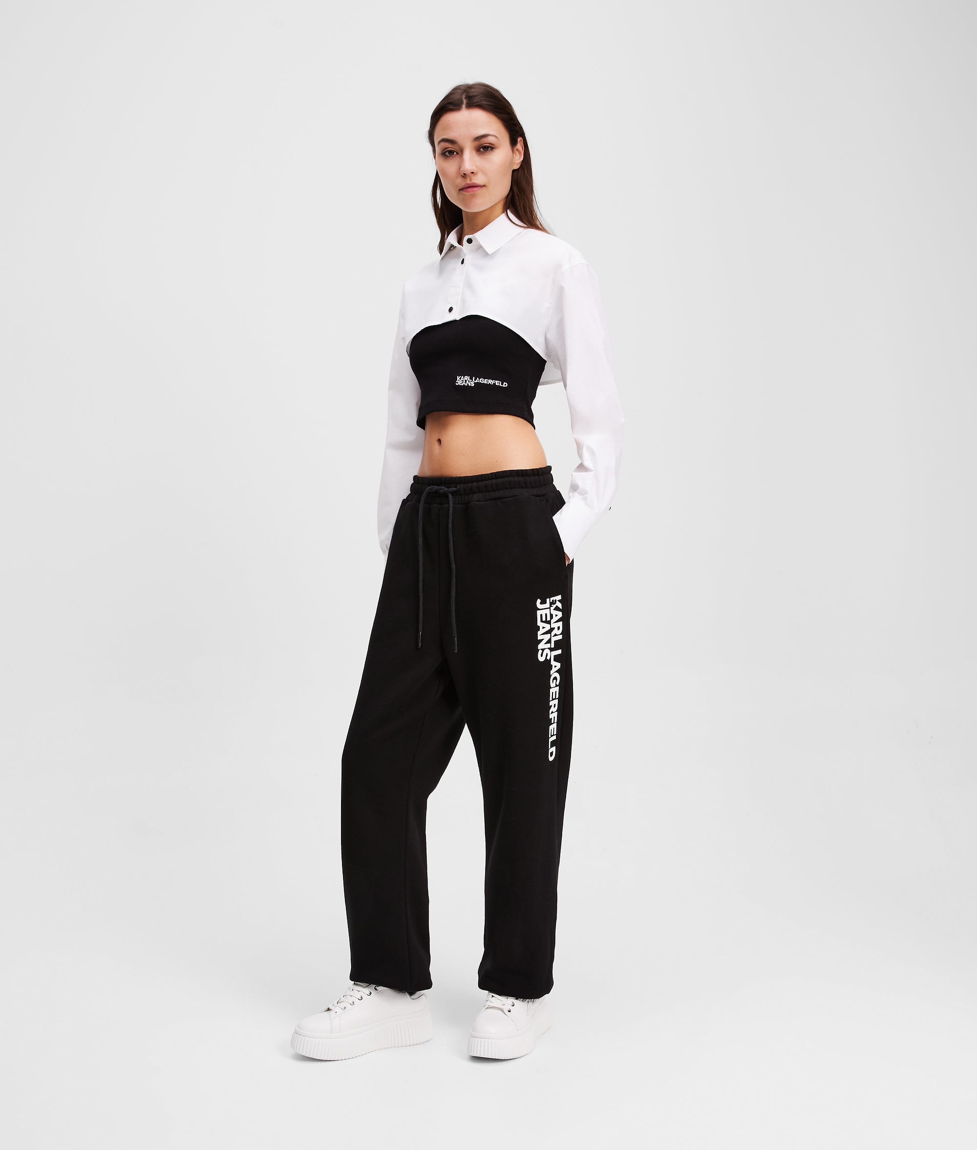 Karl Lagerfeld Slim-Fit Sweatpants Black
