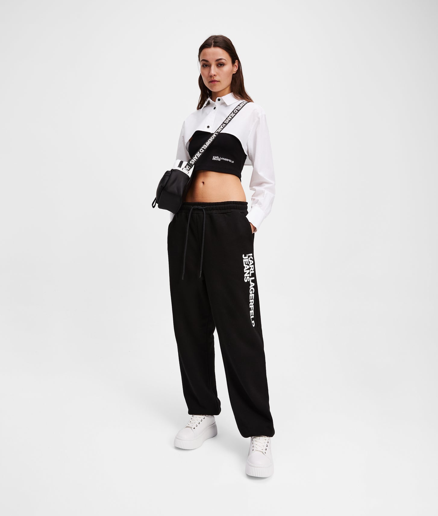 Karl Lagerfeld Slim-Fit Sweatpants Black
