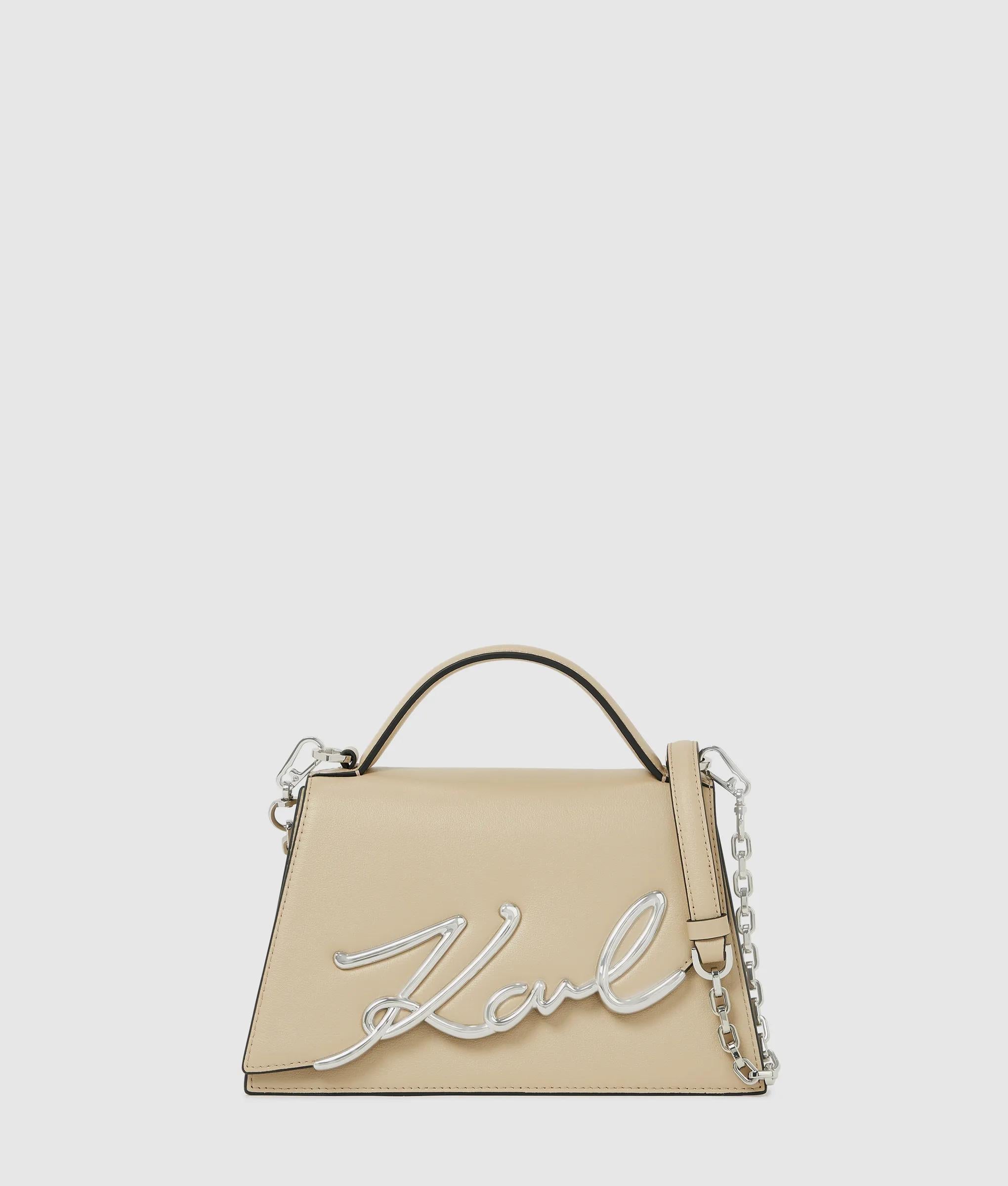 KarlLagerfeld Ksignature Medium Crossbody Bag Safari