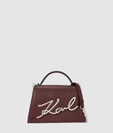 KarlLagerfeld Ksignature Medium Crossbody Bag Windsor Wine