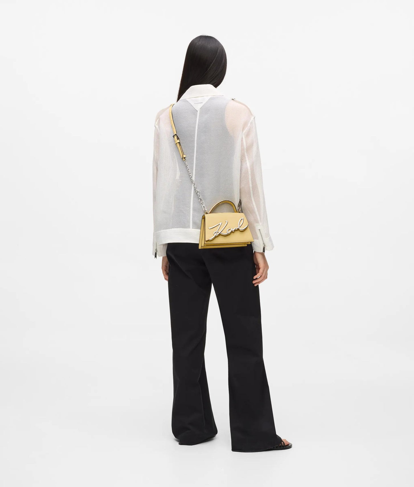KarlLagerfeld Ksignature Small Crossbody Bag Sunlight