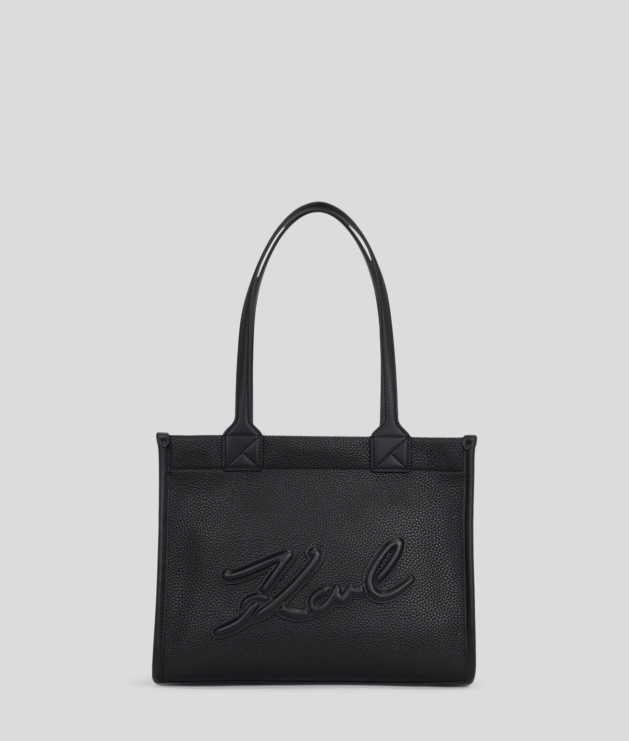 KarlLagerfeld Kskuare Grainy Medium Tote Bag Black
