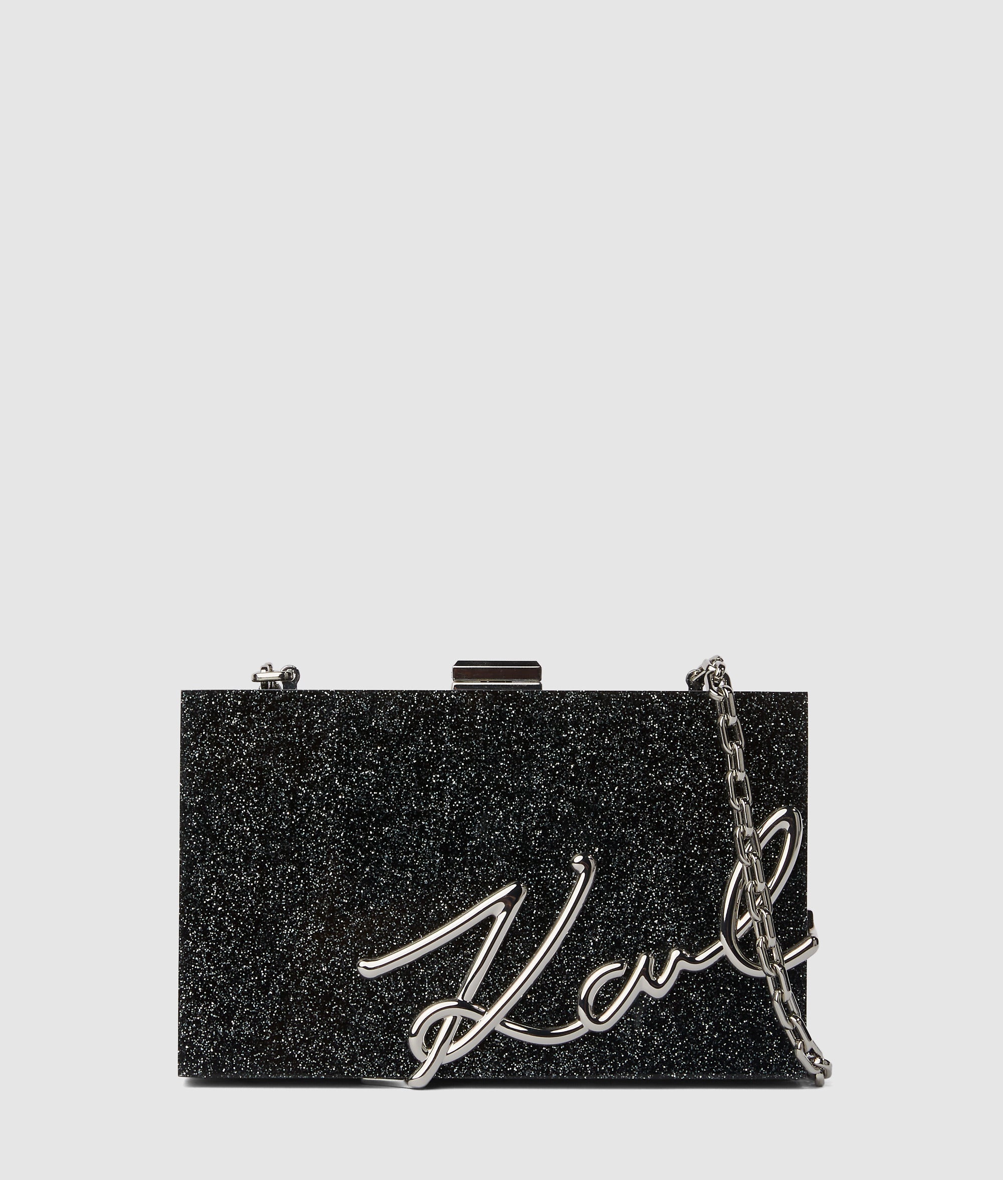 KarlLagerfeld Ksoirée Clutch Black Embellishment