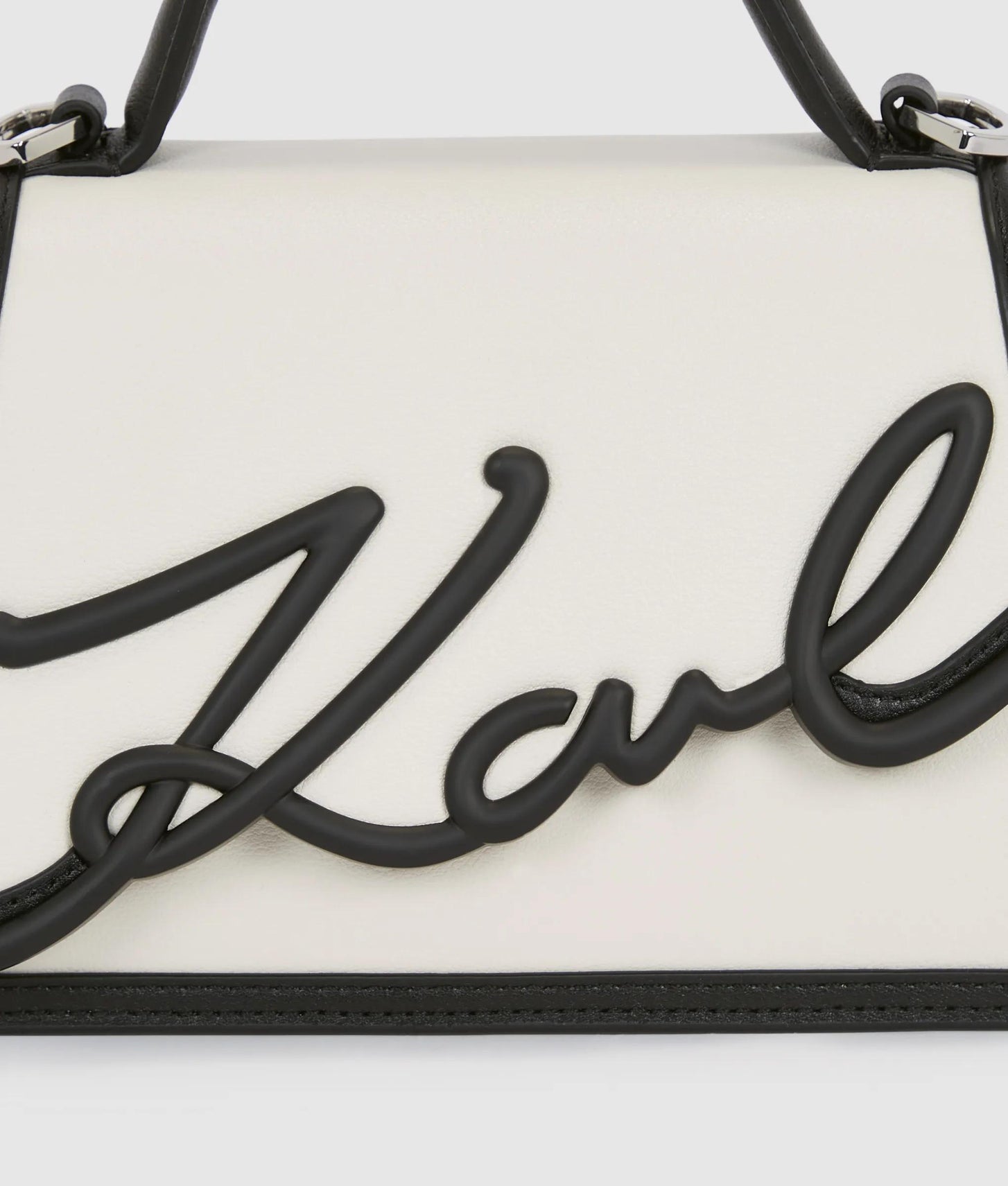 KarlLagerfeld Ksignature Small Crossbody Bag White/Black