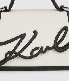 KarlLagerfeld Ksignature Small Crossbody Bag White/Black