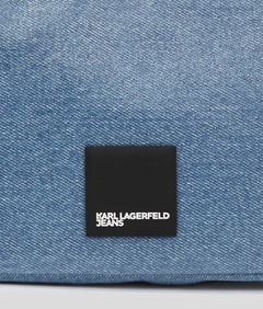 KarlLagerfeld Klj Box Logo Coated Mini Hobo Bag Coated Blue