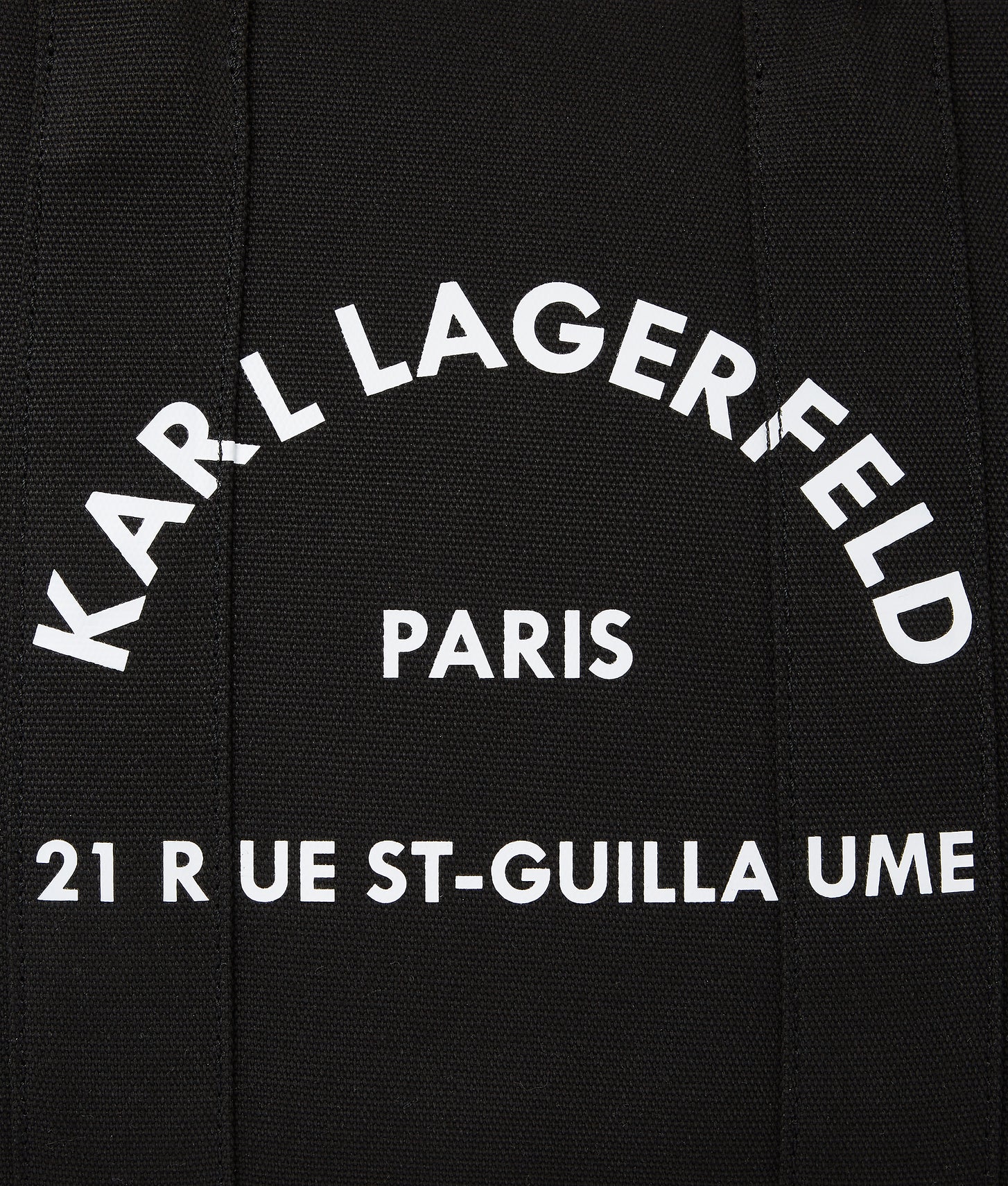 KarlLagerfeld Rue St-Guillaume Medium Square Tote Bag Black