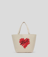KarlLagerfeld Kheart Reversible Shopper Natural