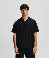 Karl Lagerfeld Kameo Short-Sleeved Shirt Black