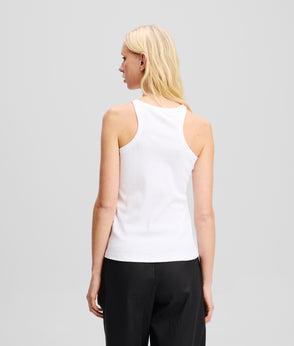 KarlLagerfeld Kl X Amber Valletta Tote Bag White/Black