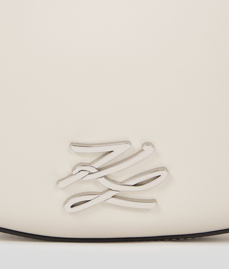 KarlLagerfeld Kautograph Moon Shoulder Bag Cement