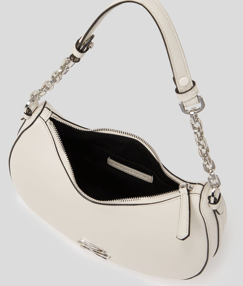 KarlLagerfeld Kautograph Moon Shoulder Bag Cement