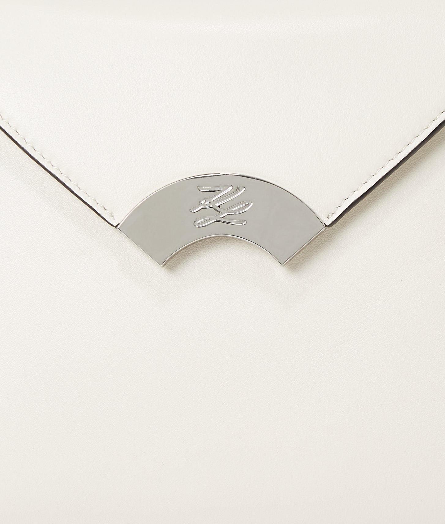 KarlLagerfeld Kl Studio Small Top Handle Bag Off White