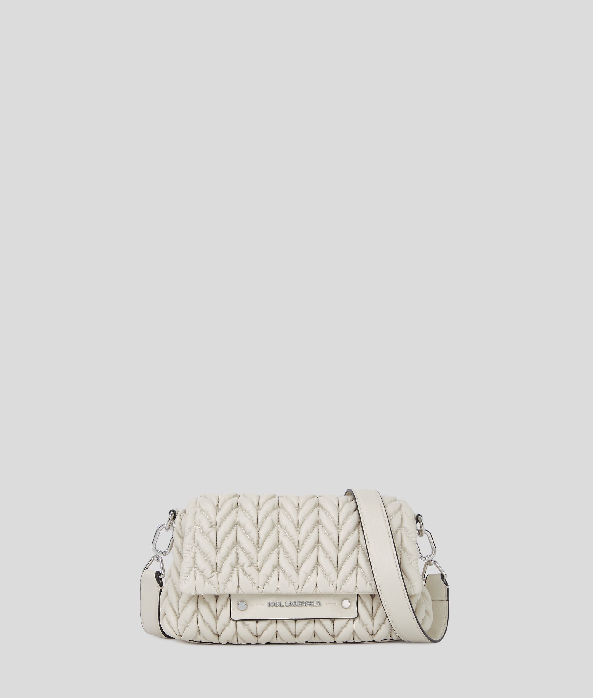 KarlLagerfeld Kweave Crossbody Bag Cement