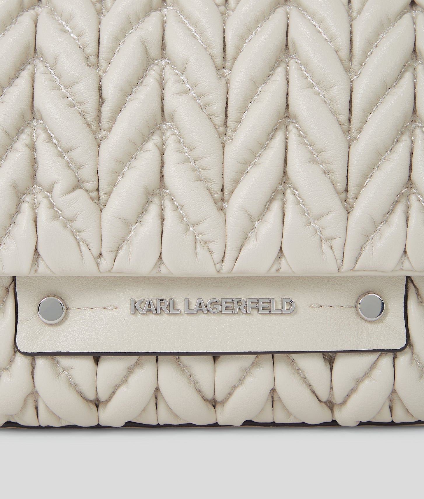 KarlLagerfeld Kweave Crossbody Bag Cement