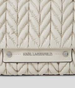 KarlLagerfeld Kweave Crossbody Bag Cement