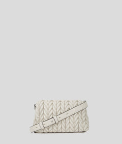 KarlLagerfeld Kweave Crossbody Bag Cement