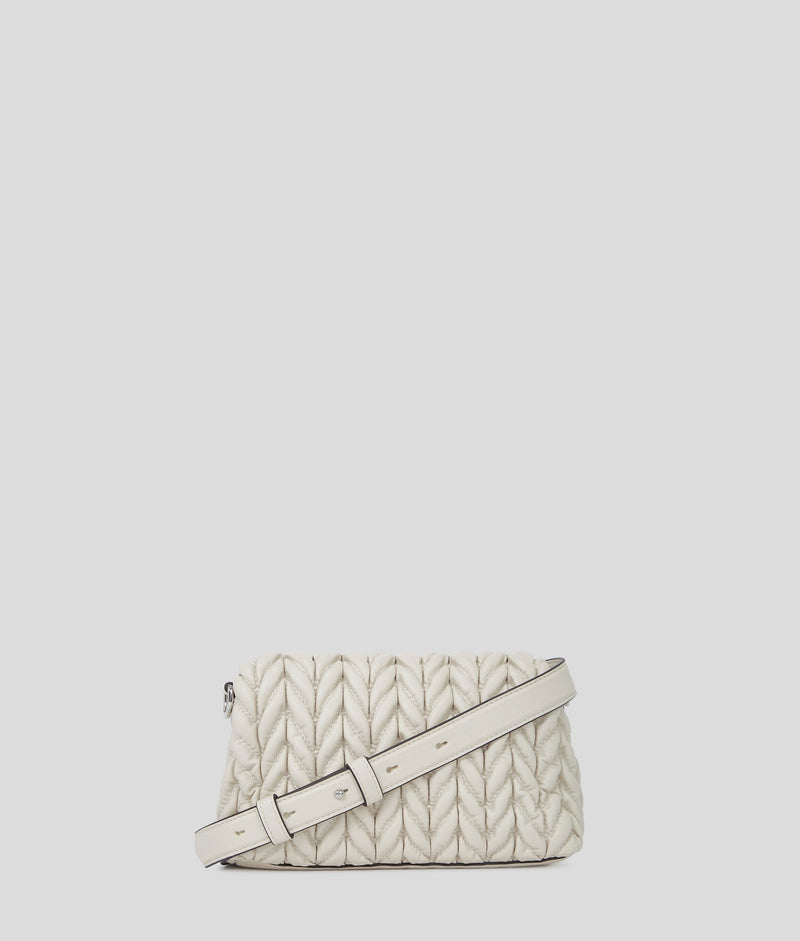KarlLagerfeld Kweave Crossbody Bag Cement