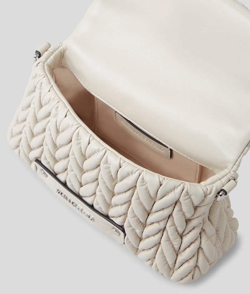KarlLagerfeld Kweave Crossbody Bag Cement