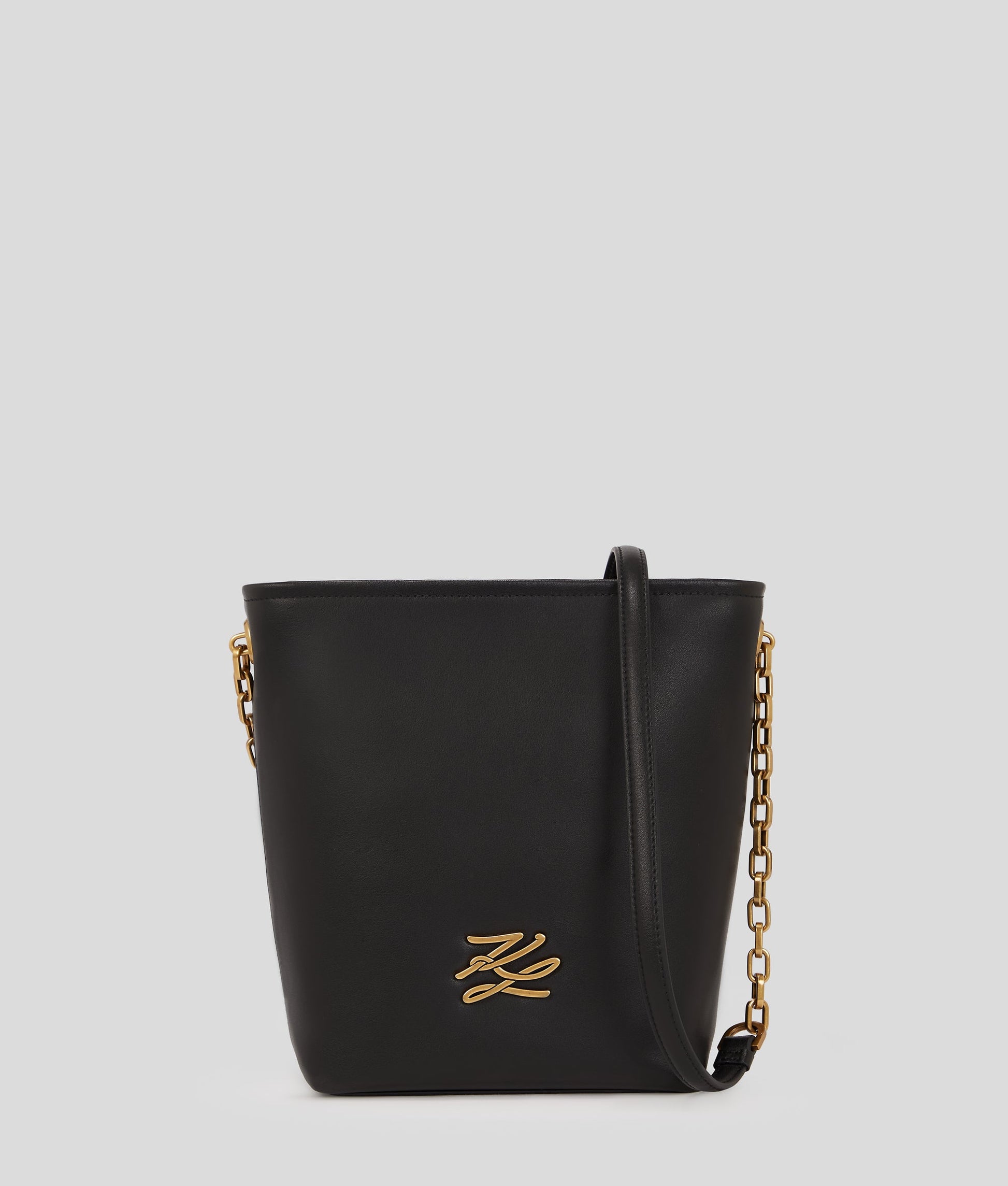 KarlLagerfeld Kautograph Small Bucket Bag Black/Gold