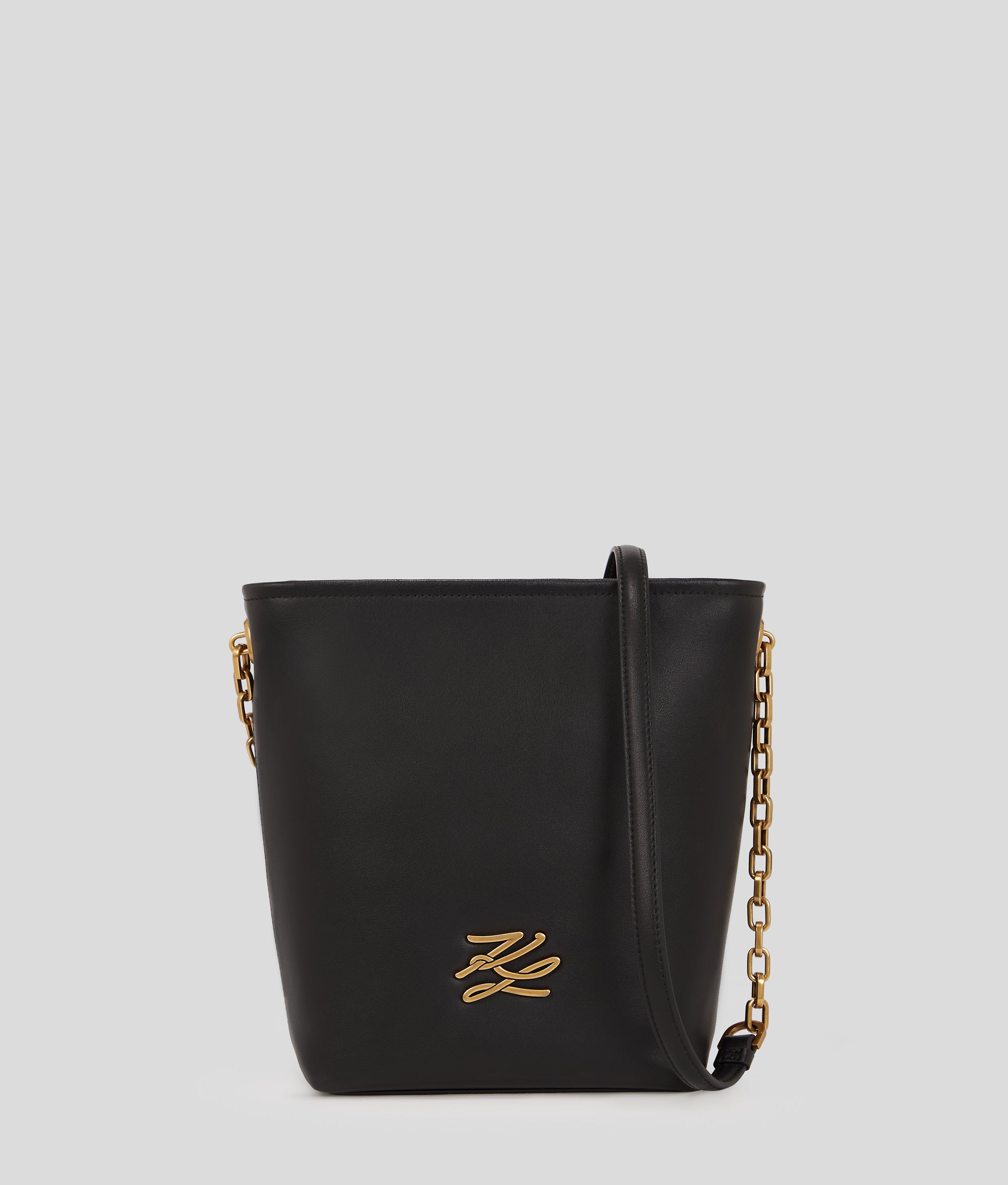 KarlLagerfeld Kautograph Small Bucket Bag Black/Gold