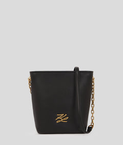 KarlLagerfeld Kautograph Small Bucket Bag Black/Gold