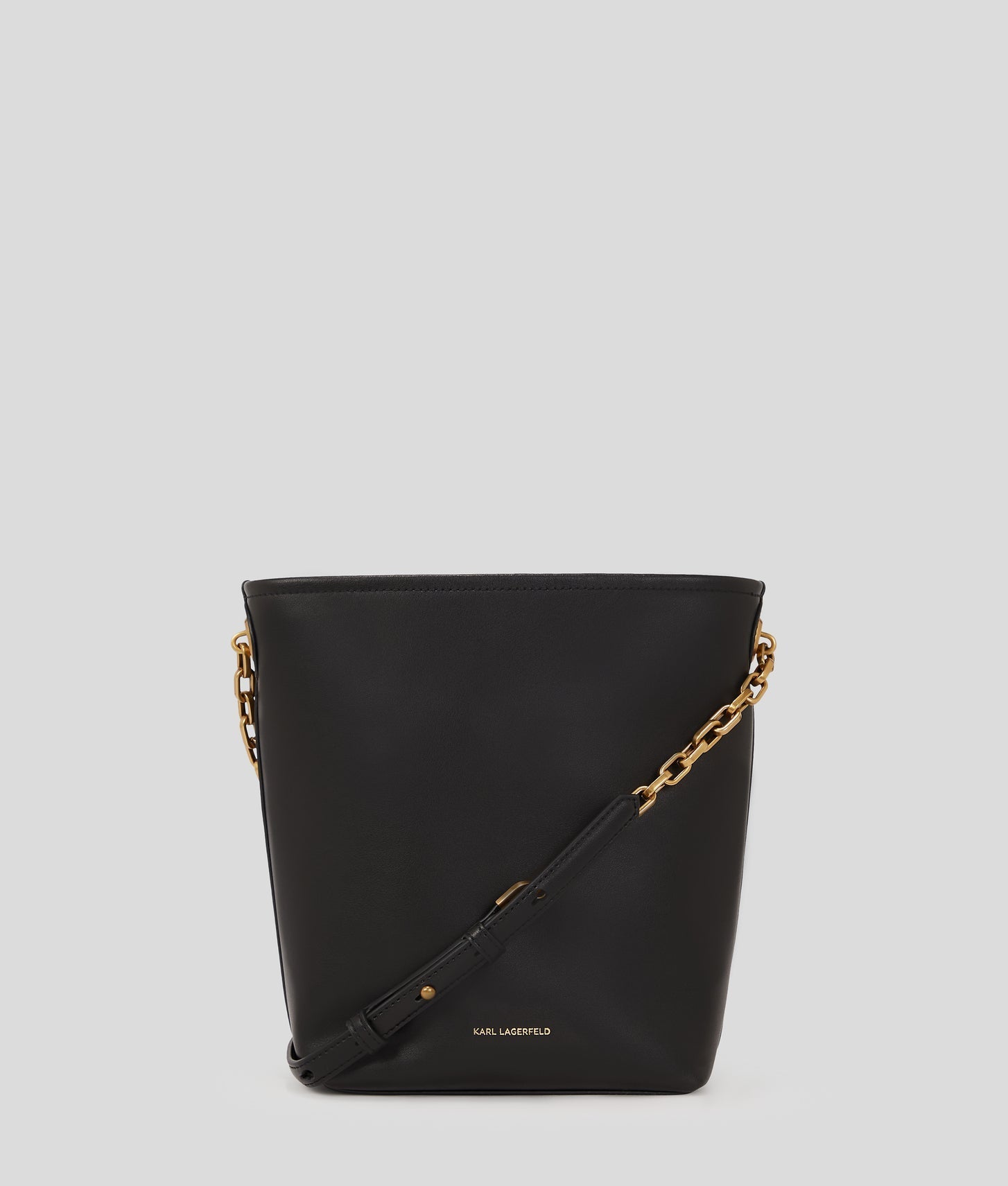 KarlLagerfeld Kautograph Small Bucket Bag Black/Gold