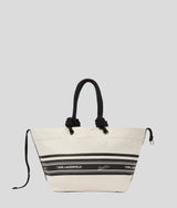 KarlLagerfeld Kl X Borsalino Beach Tote Bag Black/Natural